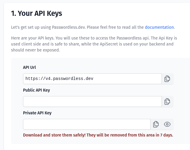PasswordlessConfig